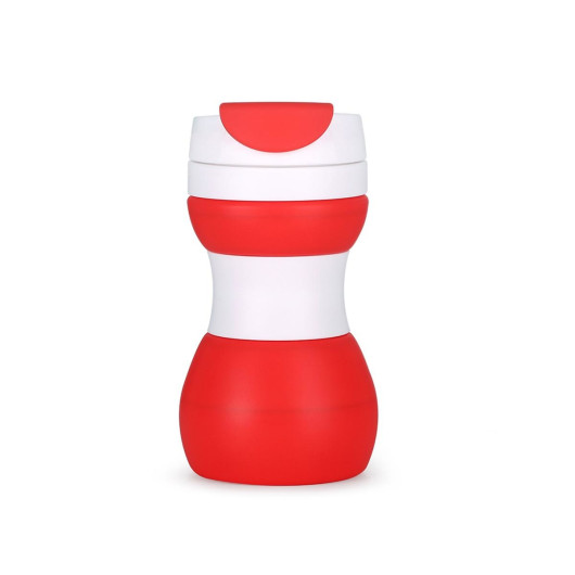 500mL Collapsible Travel Cups Red